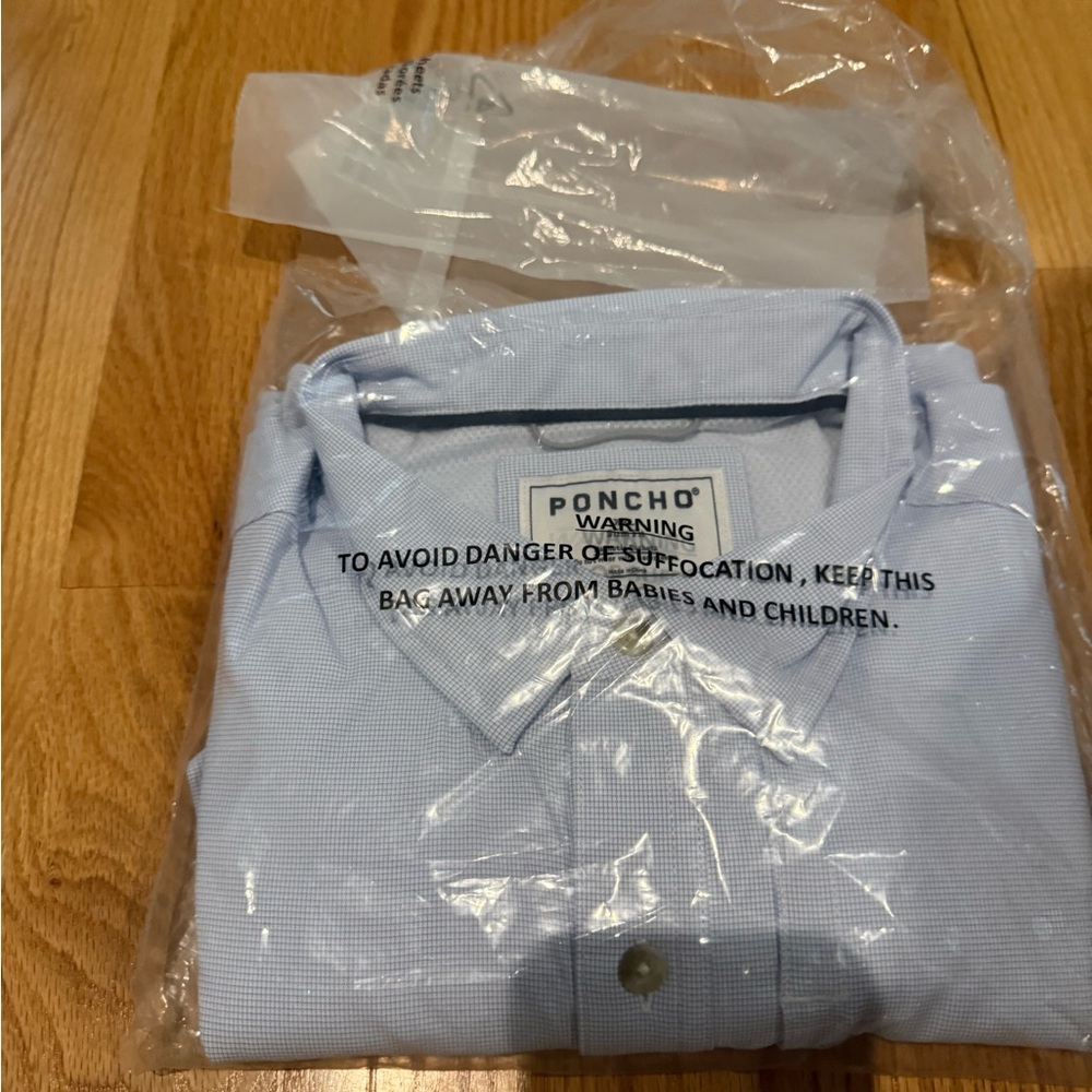 Powder Blue Dress Shirt with Elegant Design